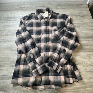 Field & Forest Flannel Shirt Mens XXL Green Plaid Legend Button Down NWT FFM6385